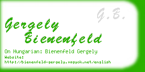 gergely bienenfeld business card